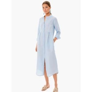 Tuckernuck Sheffield dress, blue linen NWT, size XS